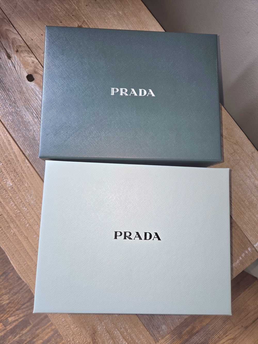 Prada Men’s Accessory Gift Box Set - Green and Light Blue